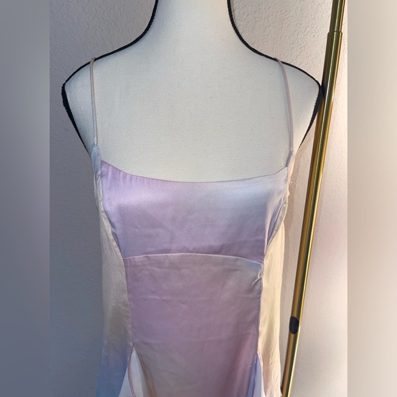 FREE People Intimately Soft Flutter Mini Slip Pastel Multicolor Dress Size M NWT - Picture 6 of 11